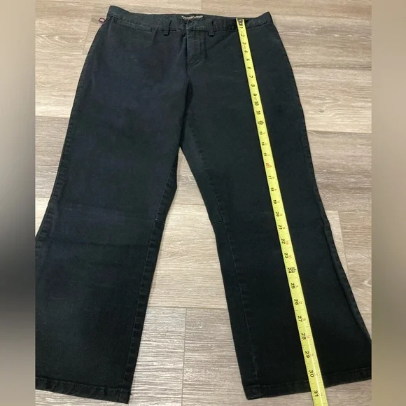 Ralph Lauren Polo Jeans Co Classic Black Women's Capris Size 10 Flare - Picture 6 of 9